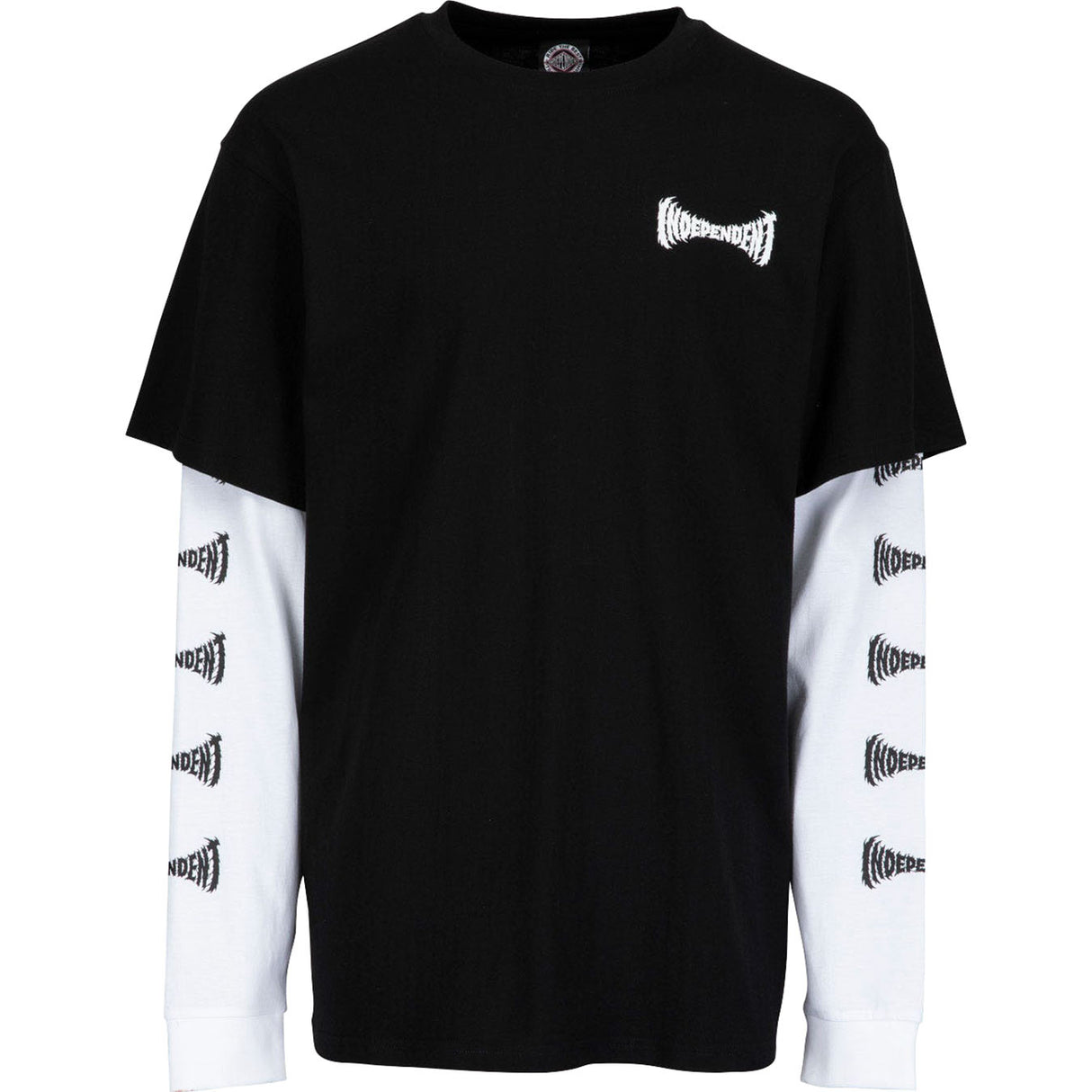 Independent Metal Span Long Sleeve T Shirt - Black/White