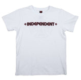 Independent Bar Cross Kids T Shirt - White
