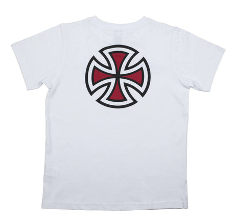 Independent Bar Cross Kids T Shirt - White