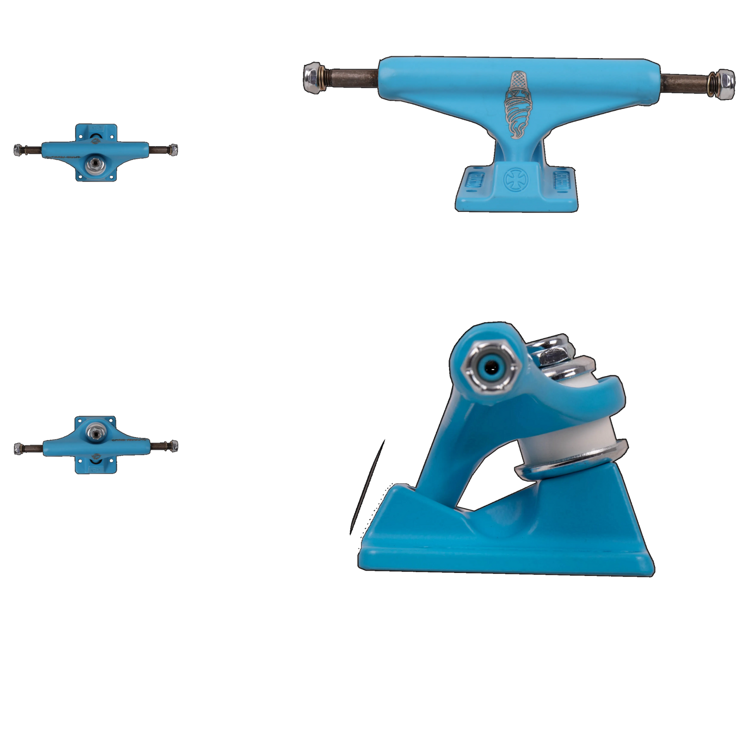 Independent Stage 11 Hollow Lizzie Armanto Skateboard Trucks - Light Blue 149mm