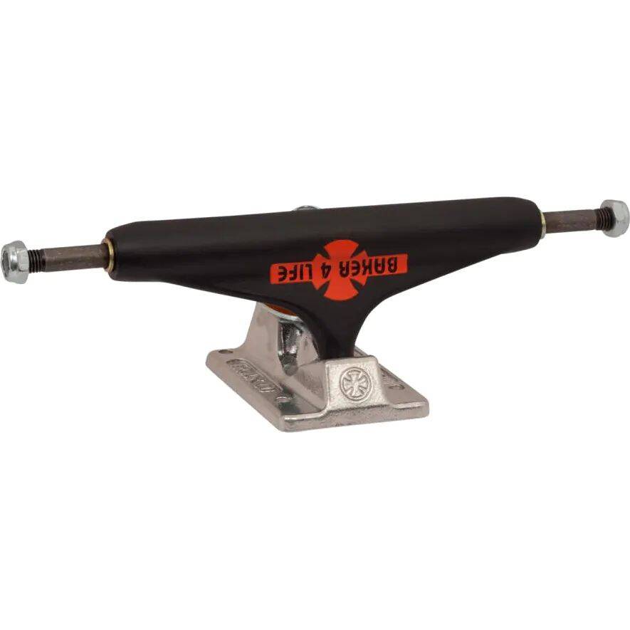 Independent Stage 11 Baker 4 Life Skateboard Trucks - Flat Black/Silver 139mm
