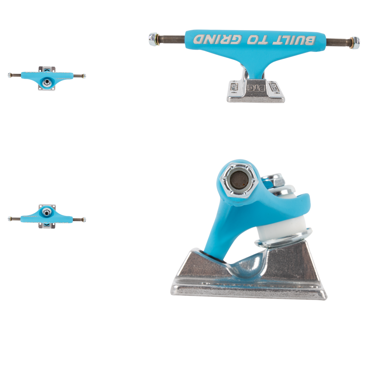 Independent Stage 11 BTG Speed Skateboard Trucks - Blue/Silver 139mm