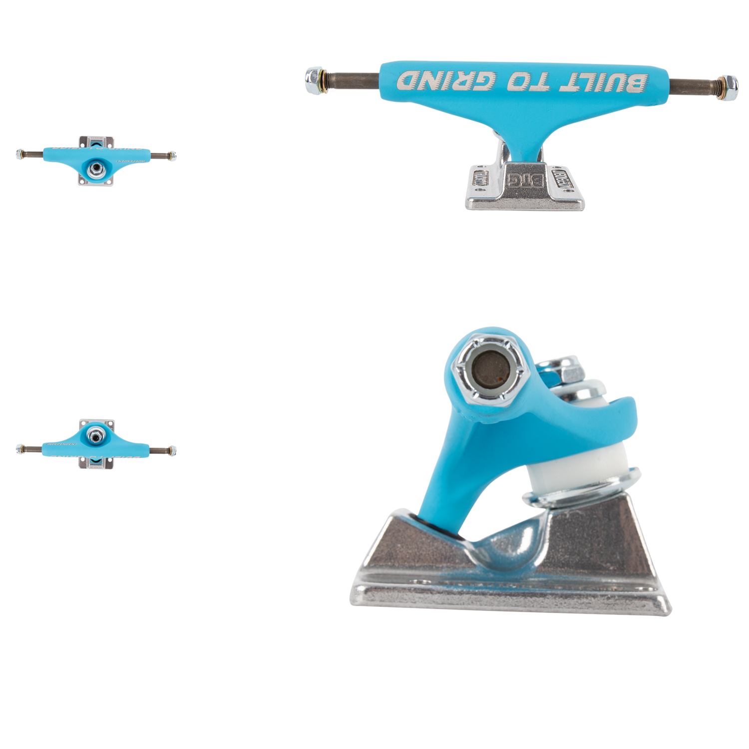 Independent Stage 11 BTG Speed Skateboard Trucks - Blue/Silver 149mm