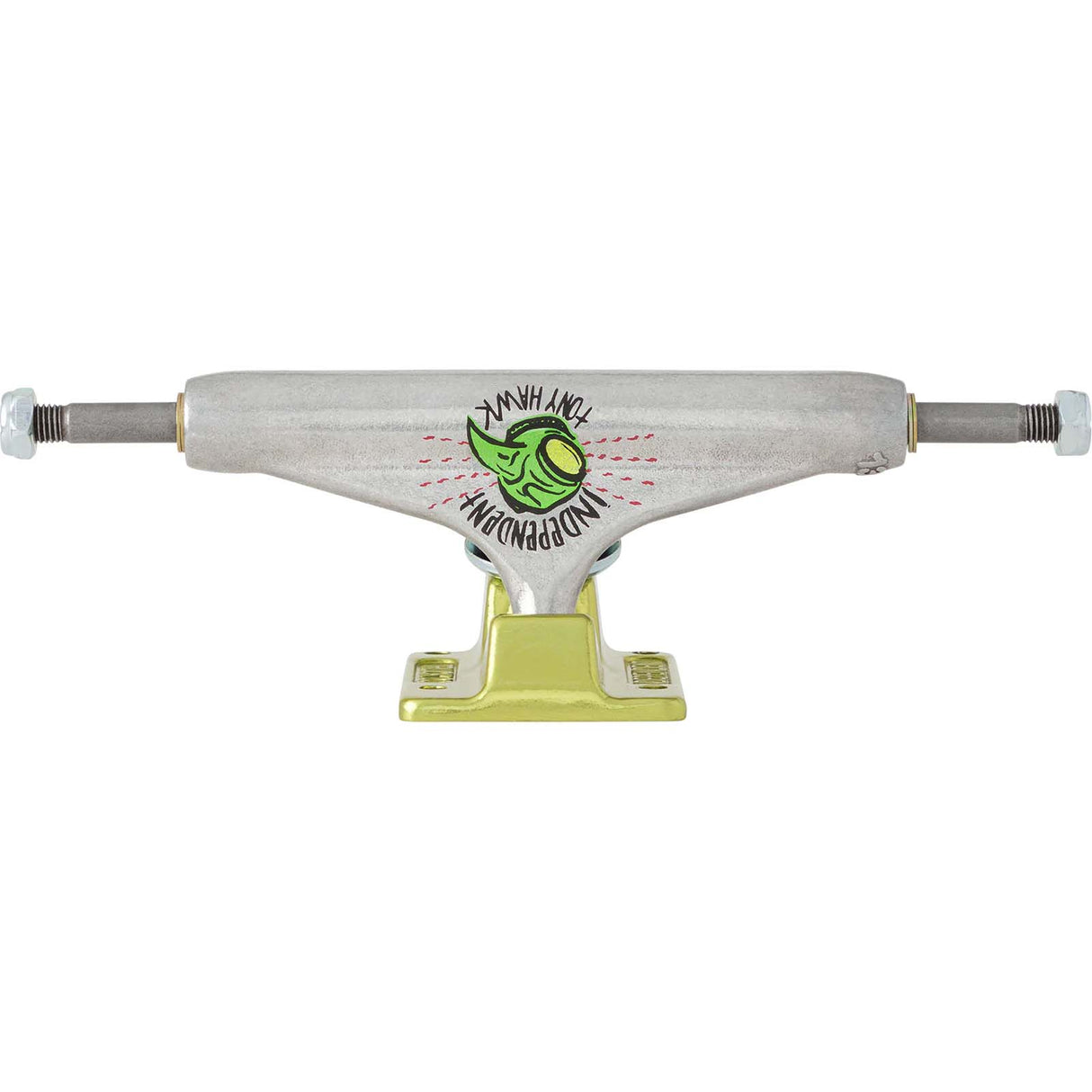 Independent Stage 11 Forged Hollow Skateboard Trucks - Hawk Silver/Green 139mm