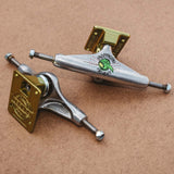 Independent Stage 11 Forged Hollow Skateboard Trucks - Hawk Silver/Green 139mm