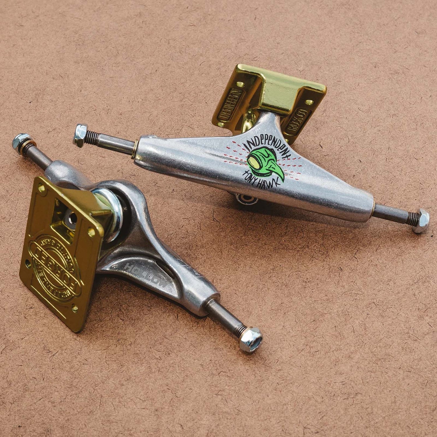 Independent Stage 11 Forged Hollow Skateboard Trucks - Hawk Silver/Green 149mm