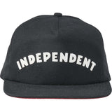 Independent Brigade Strapback Cap - Black