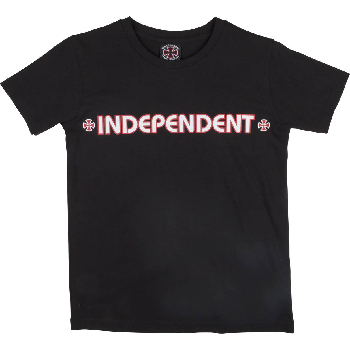 Independent Bar Cross Kids T Shirt - Black