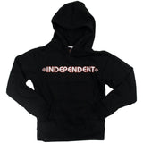 Independent Youth Bar Cross Hoodie - Black Yth LRG (10-12 Years)