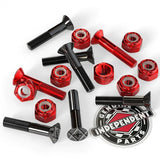 Independent Phillips Skateboard Truck Bolts - Black/Red 1"