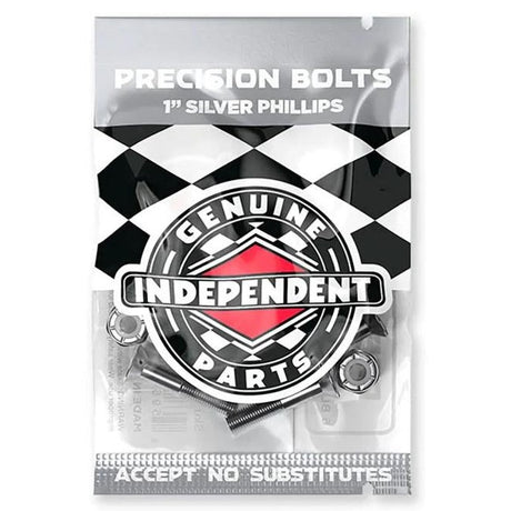 Independent Phillips Skateboard Truck Bolts - Black/Silver 1"