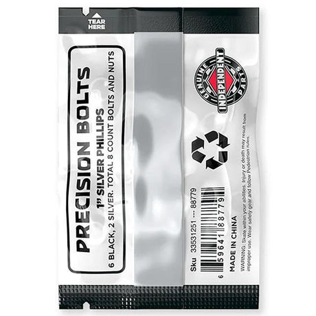 Independent Phillips Skateboard Truck Bolts - Black/Silver 1"
