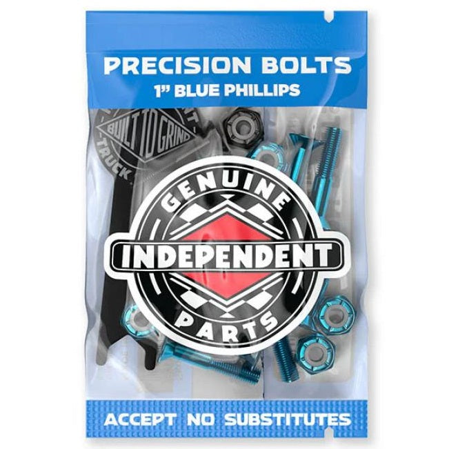 Independent Phillips Skateboard Truck Bolts w/Tool - Blue/Black 1"