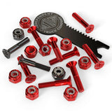 Independent Phillips Skateboard Truck Bolts w/Tool - Red/Black 1"