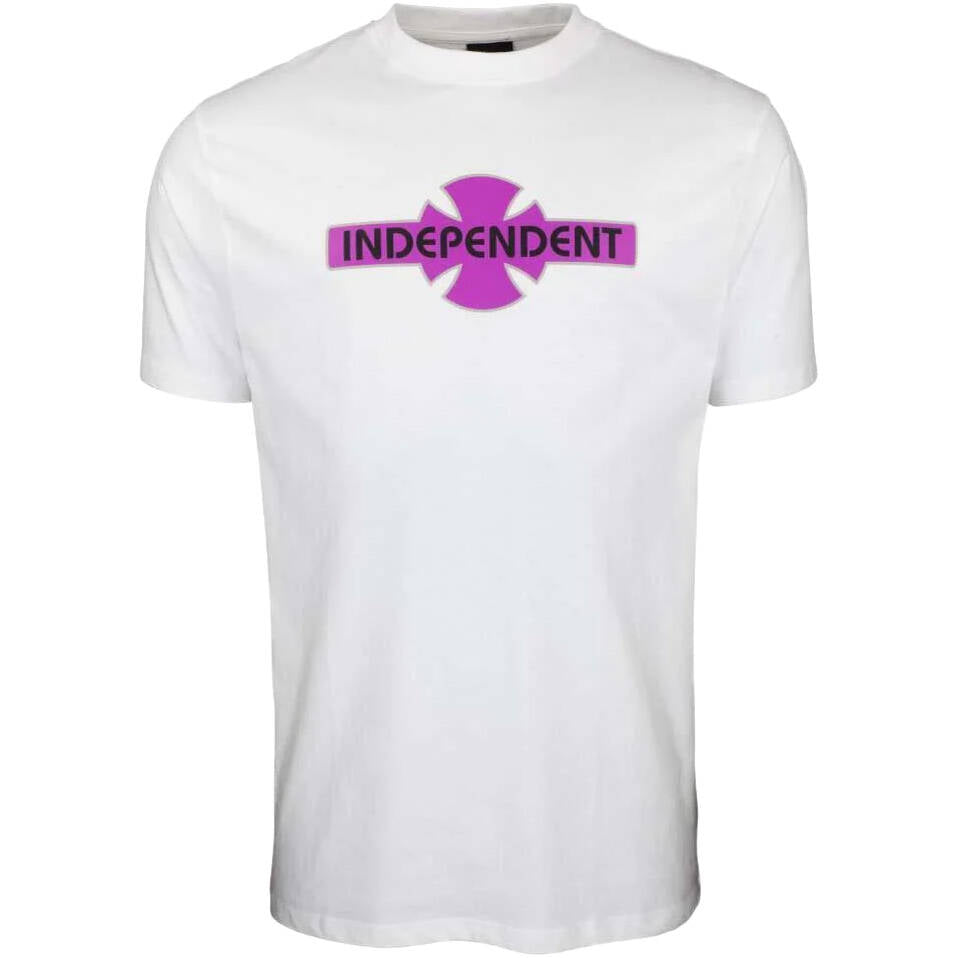 Independent O.G.B.C Streak T Shirt - White/Purple