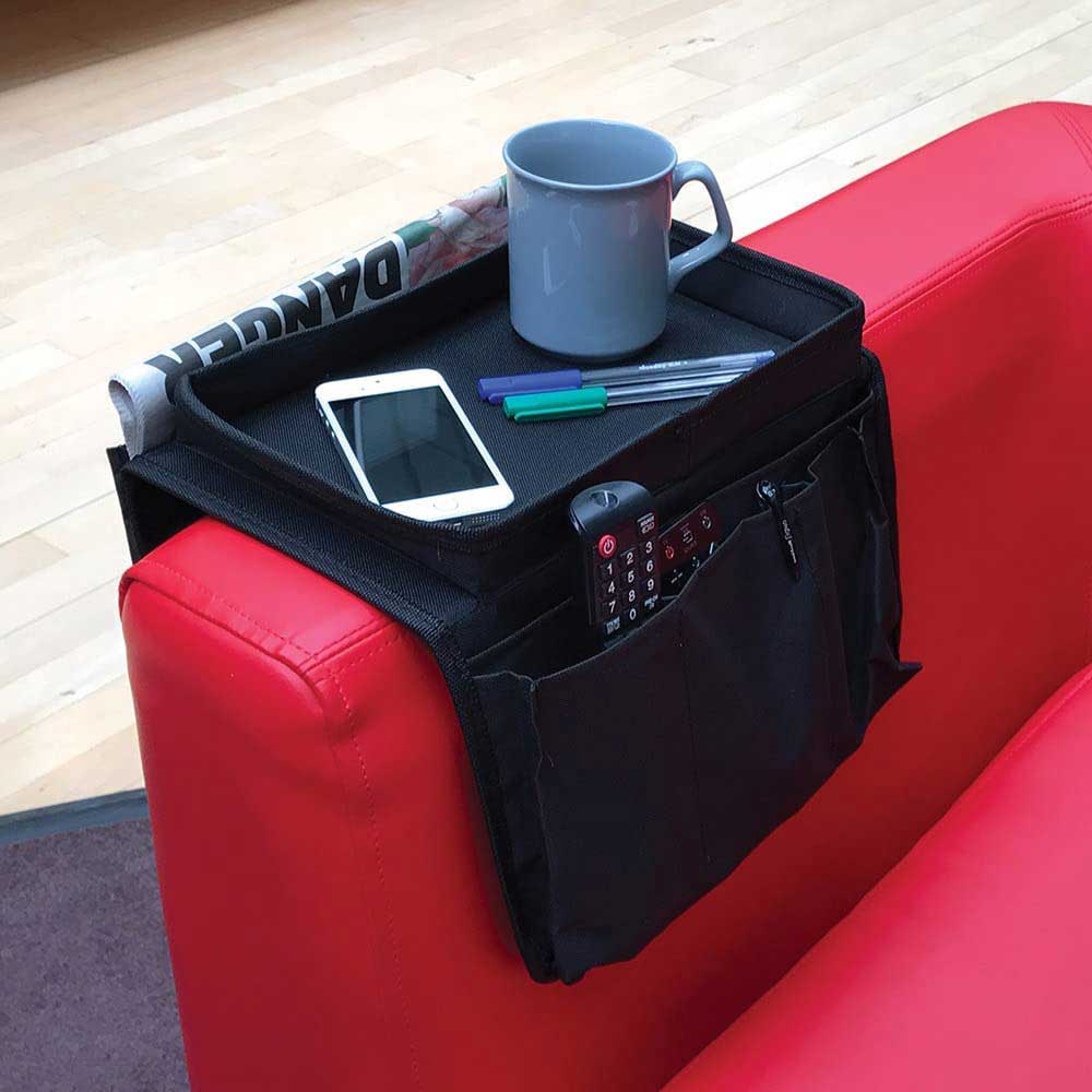 Ingenious Black Arm Chair Caddy