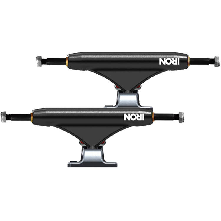 Iron High Skateboard Trucks - Black 129mm