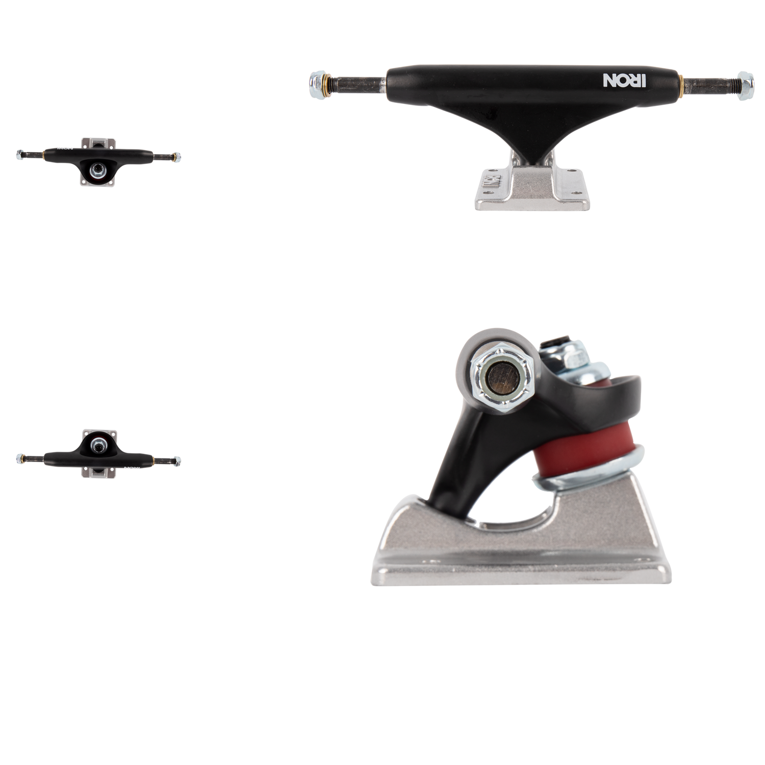 Iron High Skateboard Trucks - Black 159mm