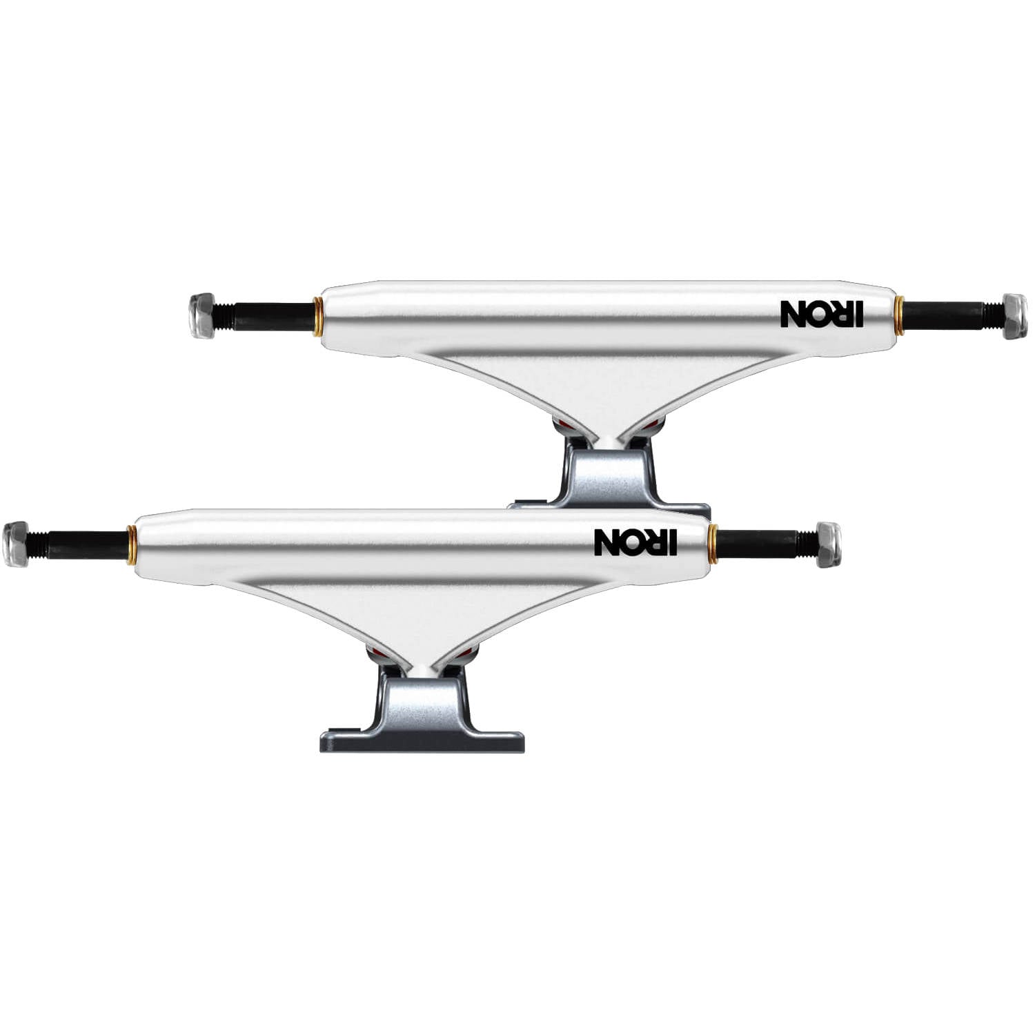 Iron High Skateboard Trucks - White 149mm