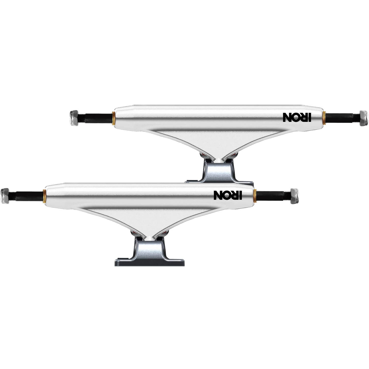 Iron High Skateboard Trucks - White 139mm