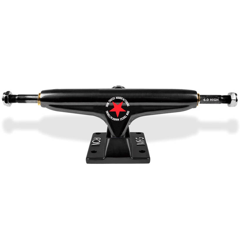 Iron High 6.0'' Skateboard Trucks - Black