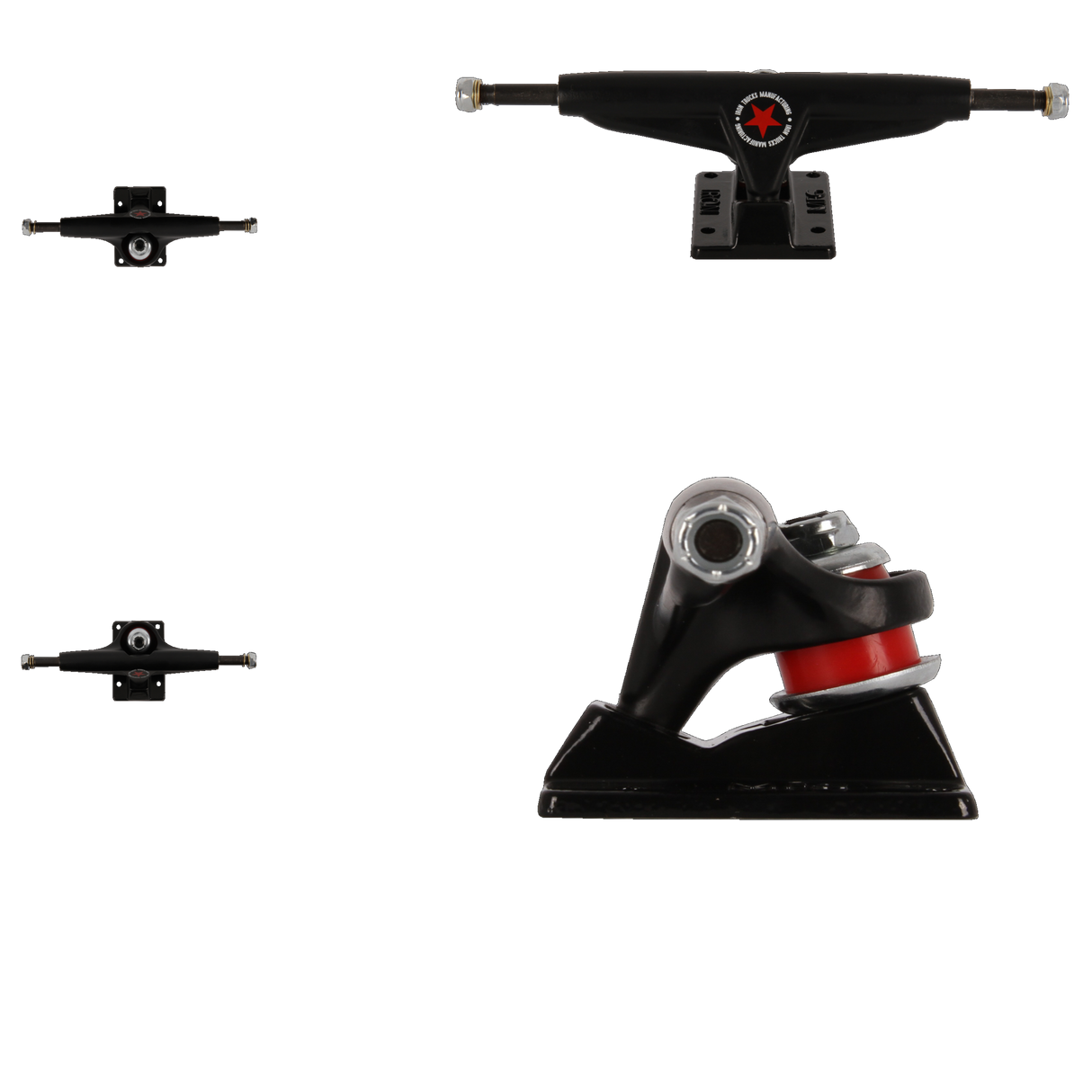 Iron High 6.0'' Skateboard Trucks - Black