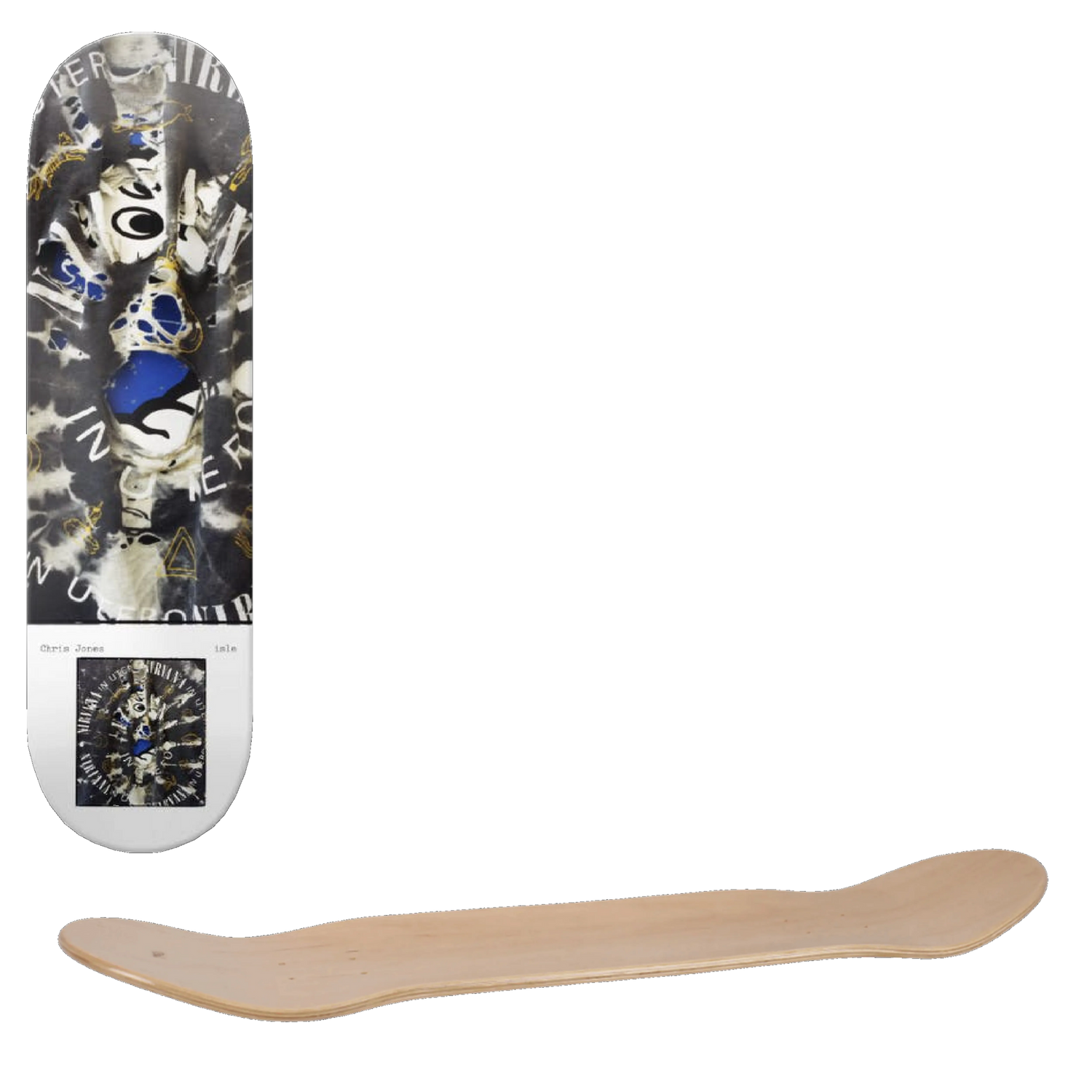 Isle Milo Brennan Artist Series Skateboard Deck - Chris Jones 8.25"