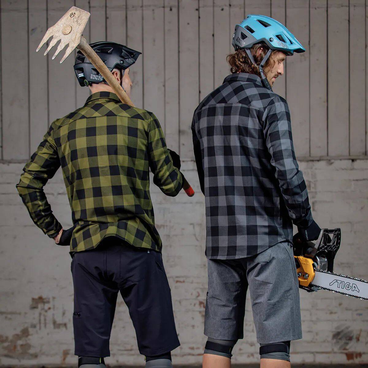iXS Carve Digger Shirt - Olive/Black