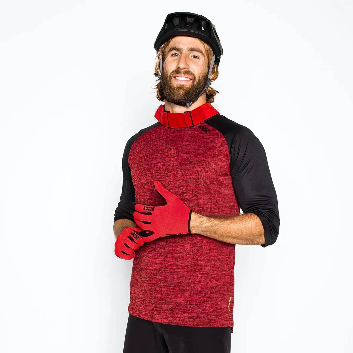 iXS Carve X Jersey - Night Red/Black
