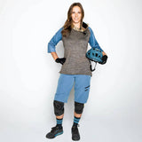 iXS Women's Carve X Jersey - Camel/Ocean
