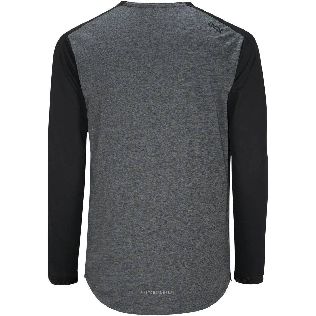 iXS Flow X Long Sleeve Jersey - Graphite/Black