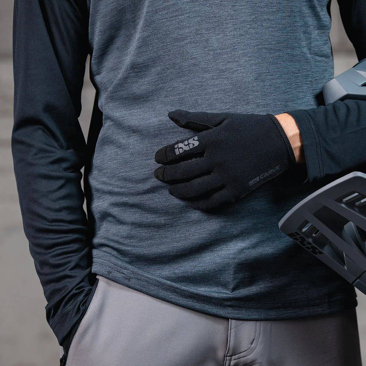 iXS Flow X Long Sleeve Jersey - Graphite/Black