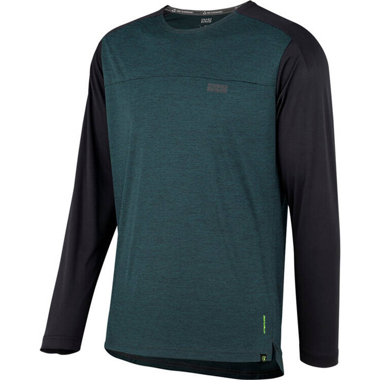 iXS Flow X Long Sleeve Jersey - Everglade/Black