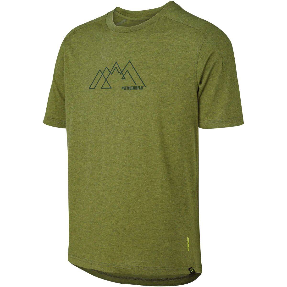 iXS Flow Tech T Shirt - Olive