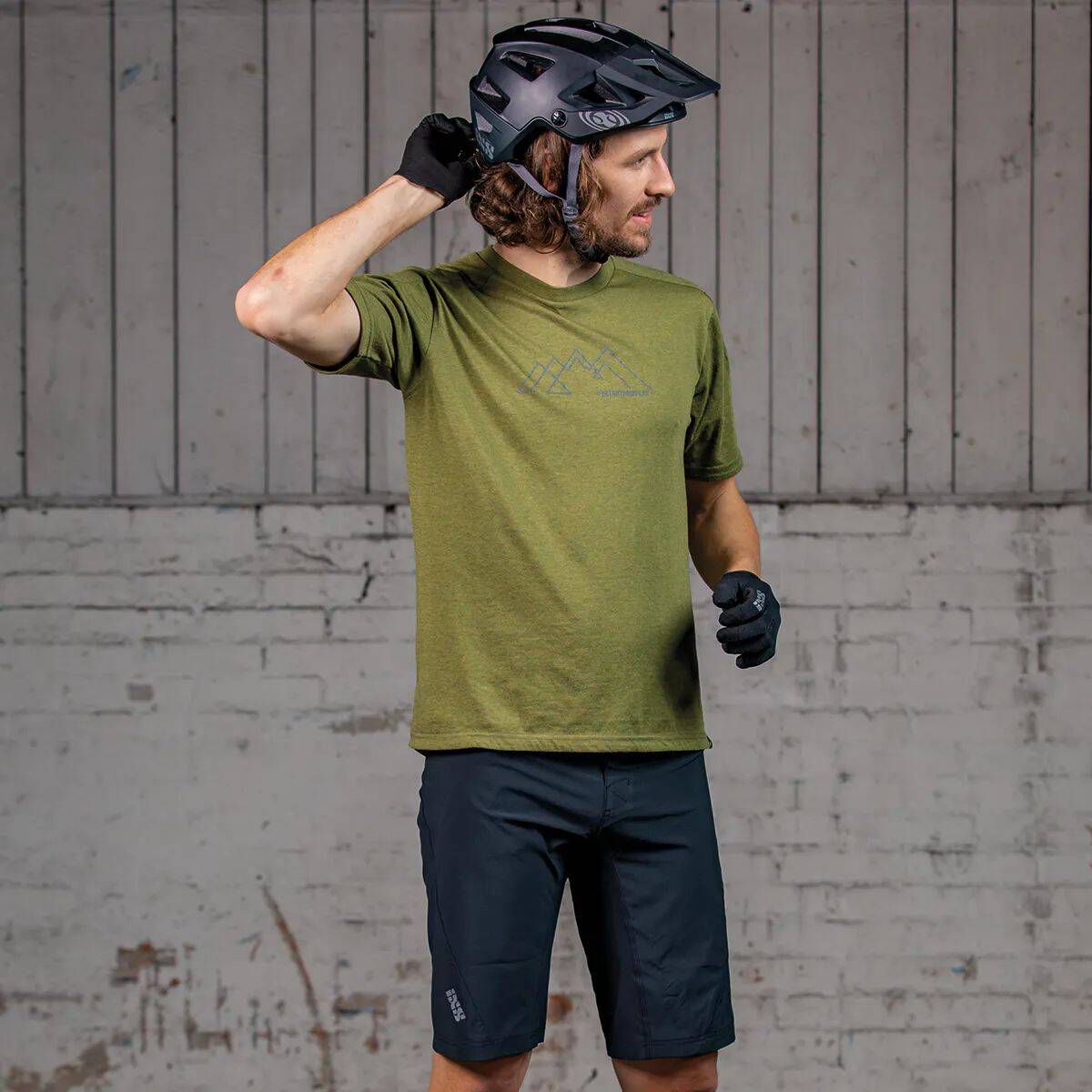 iXS Flow Tech T Shirt - Olive