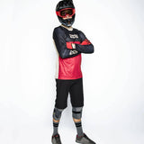 iXS Trigger X Long Sleeve Jersey - Night Red/Black