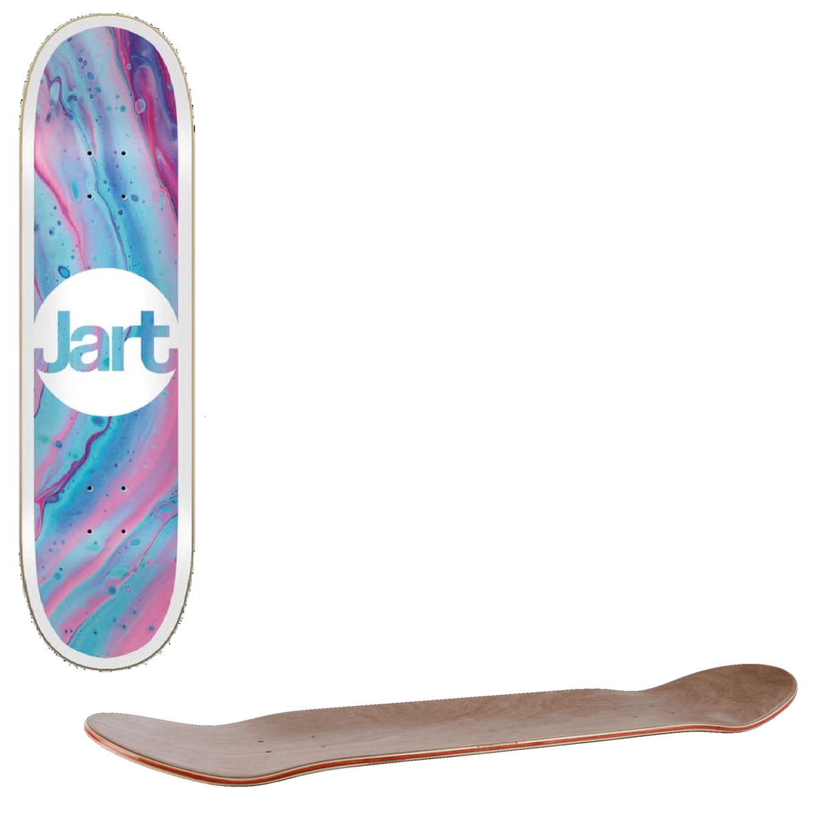 Jart Tie Dye Skateboard Deck - 8.125''