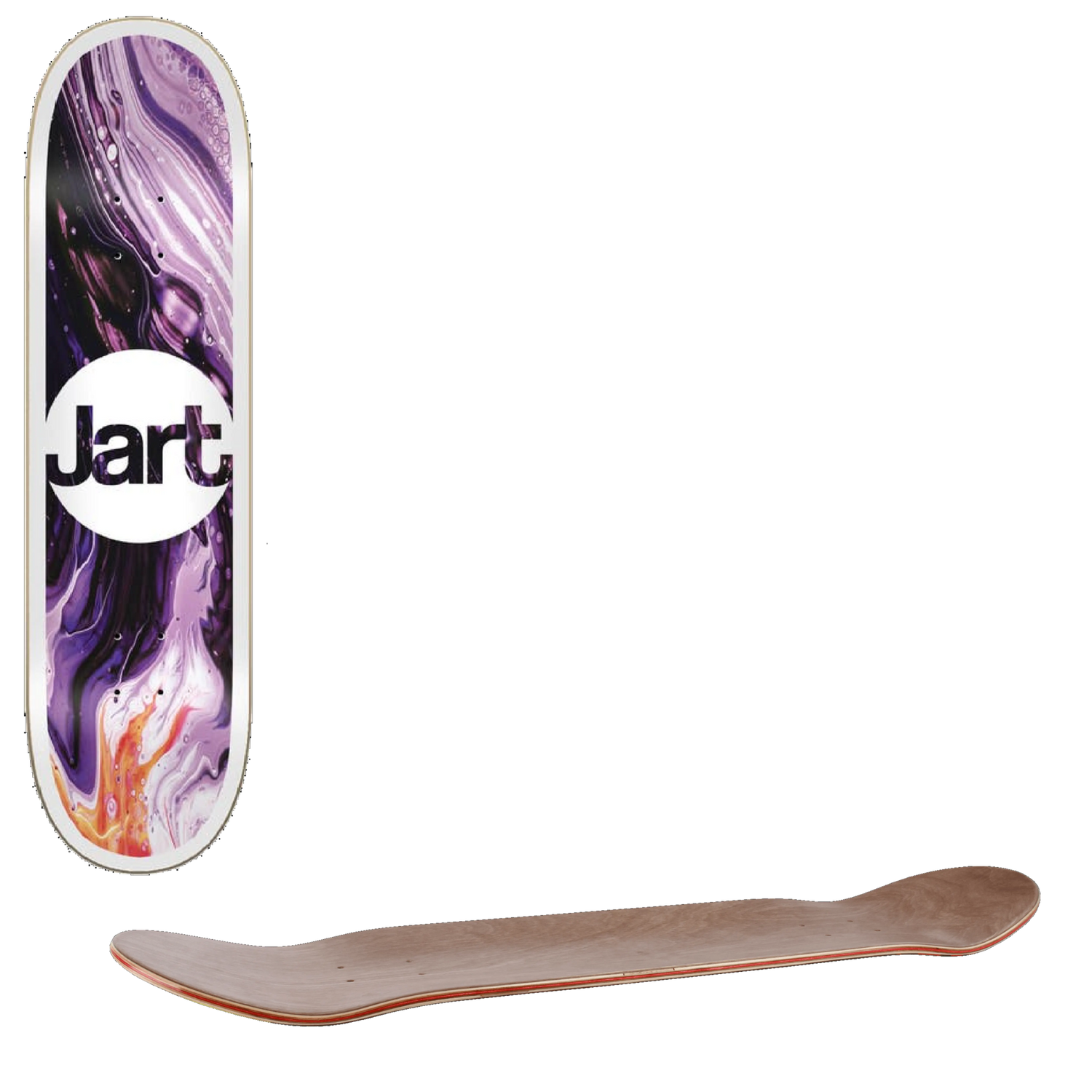 Jart Tie Dye Skateboard Deck - 8.25''