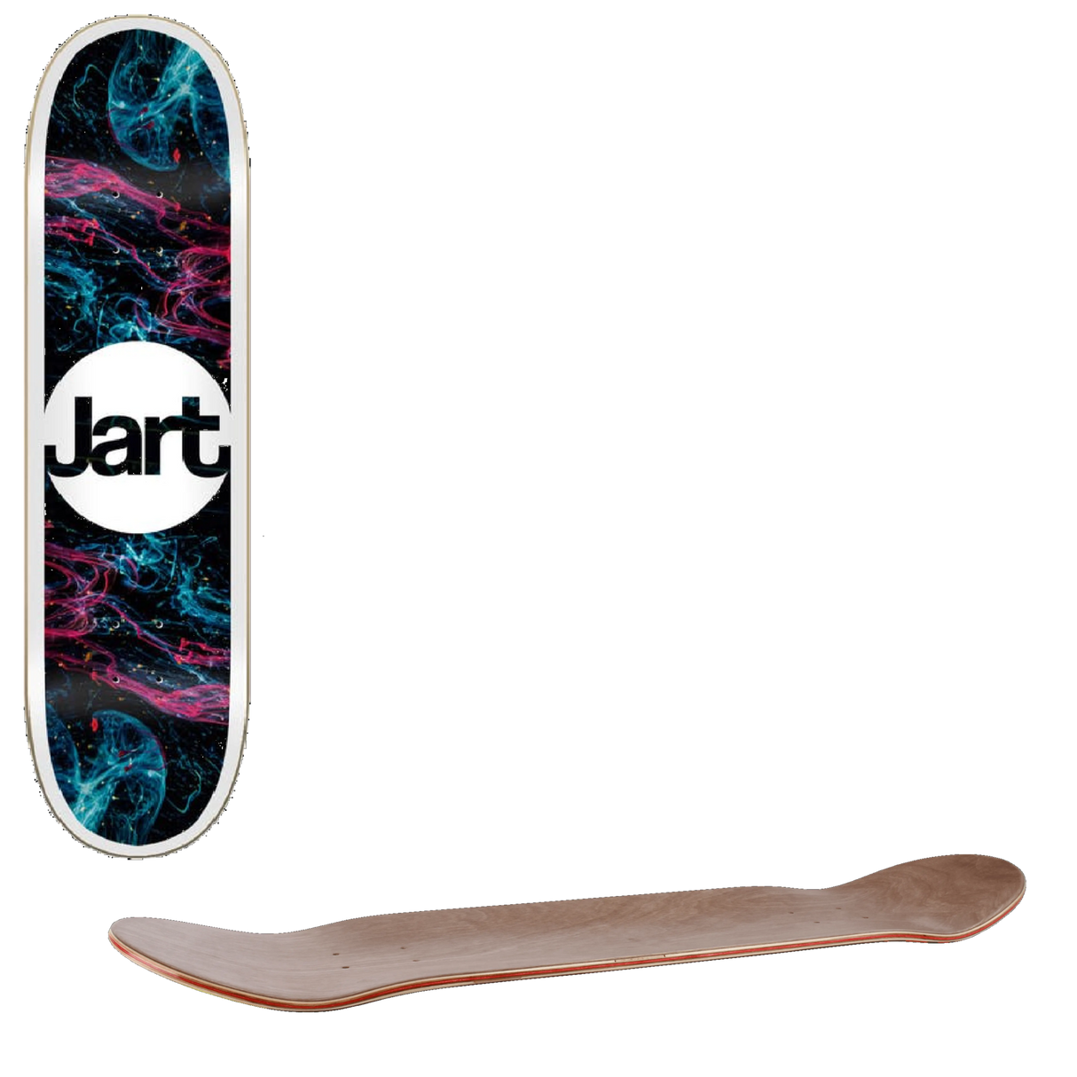 Jart Tie Dye Skateboard Deck - 8''
