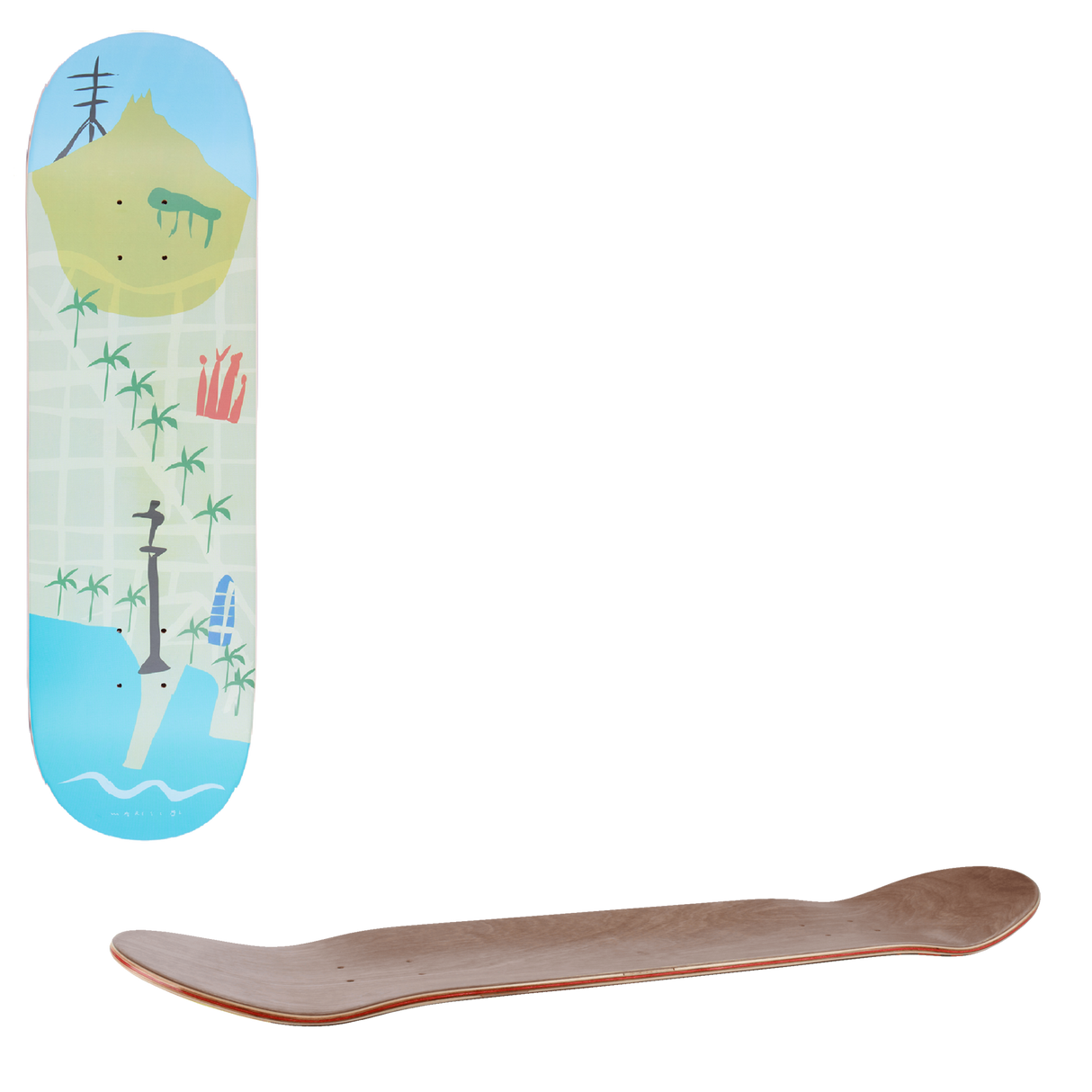 Jart x Mariscal Low Concave Skateboard Deck - 8.125"