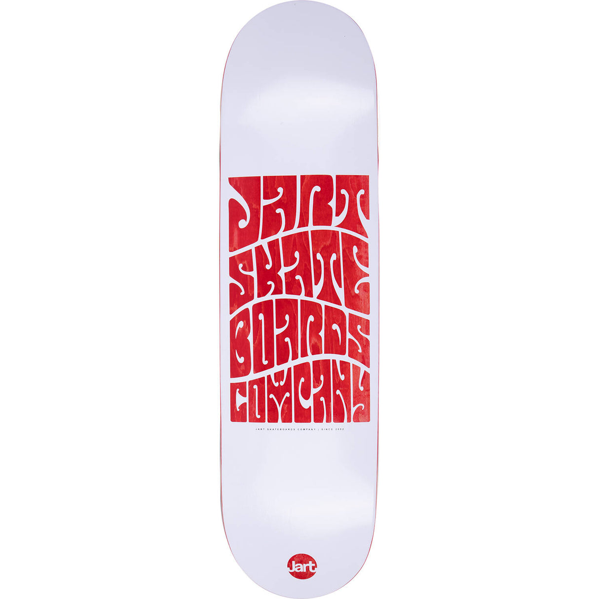 Jart Woodstock Custom Skateboard - White/Red 8.375"
