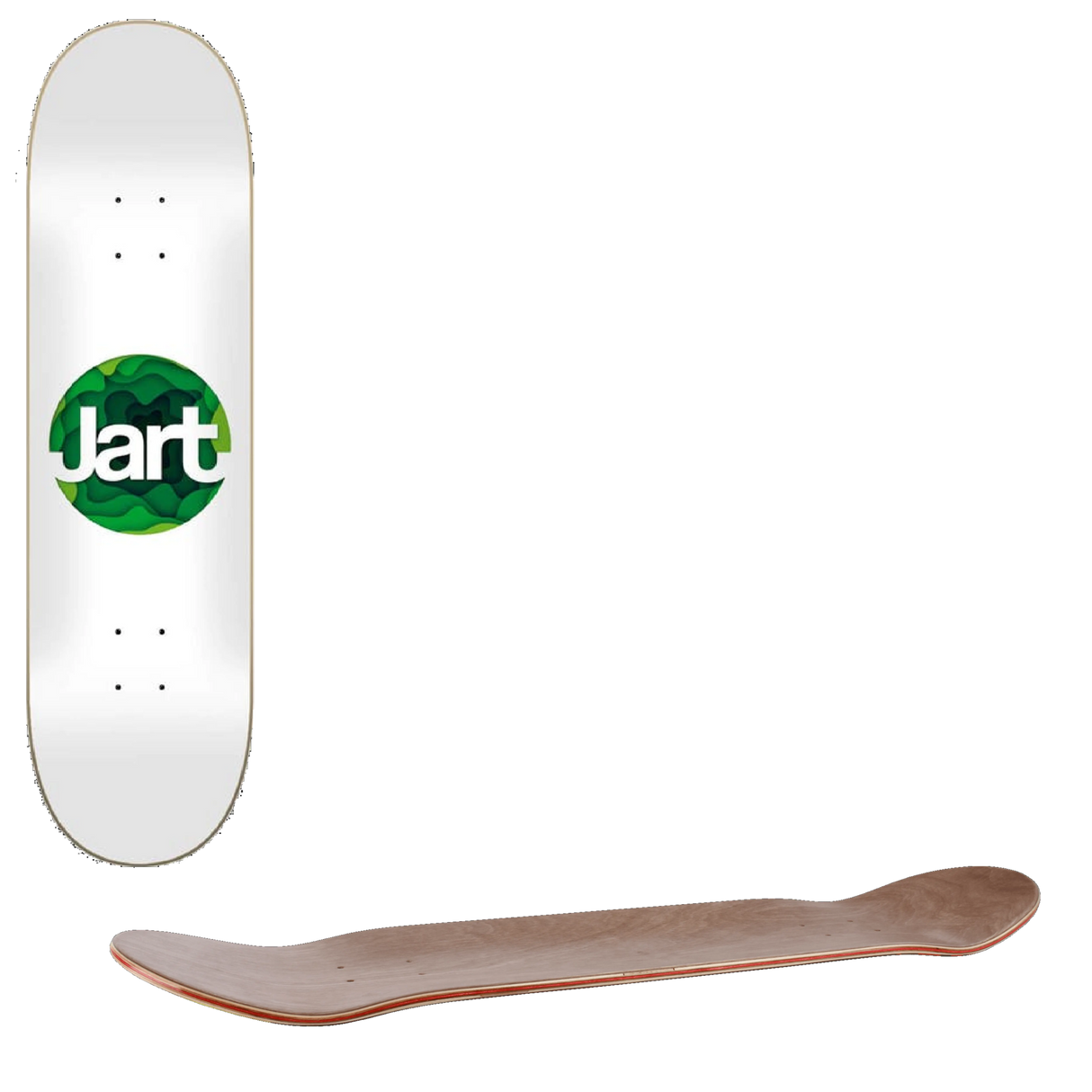 Jart Curly Skateboard Deck - 8''
