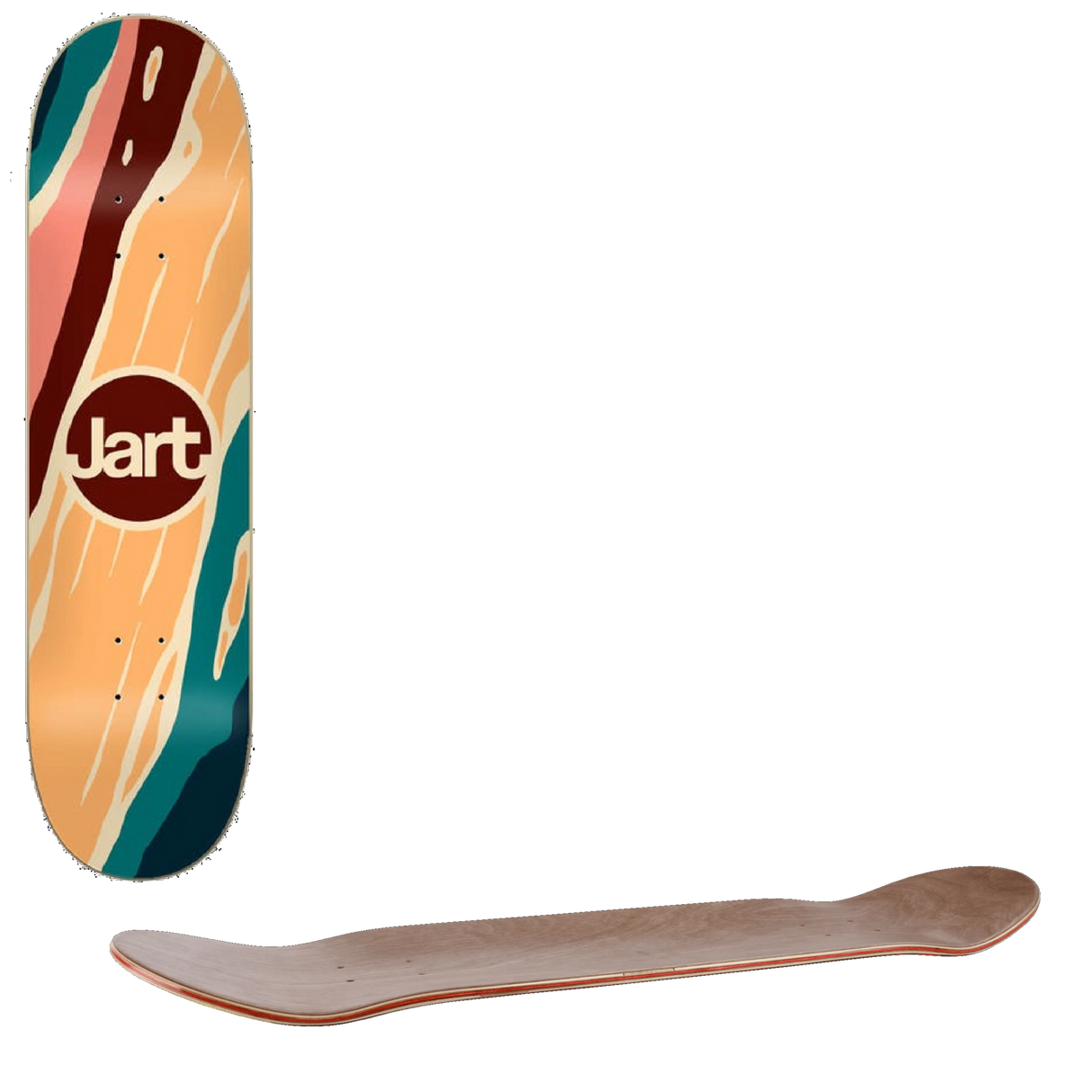 Jart Marble Skateboard Deck - 8.25''