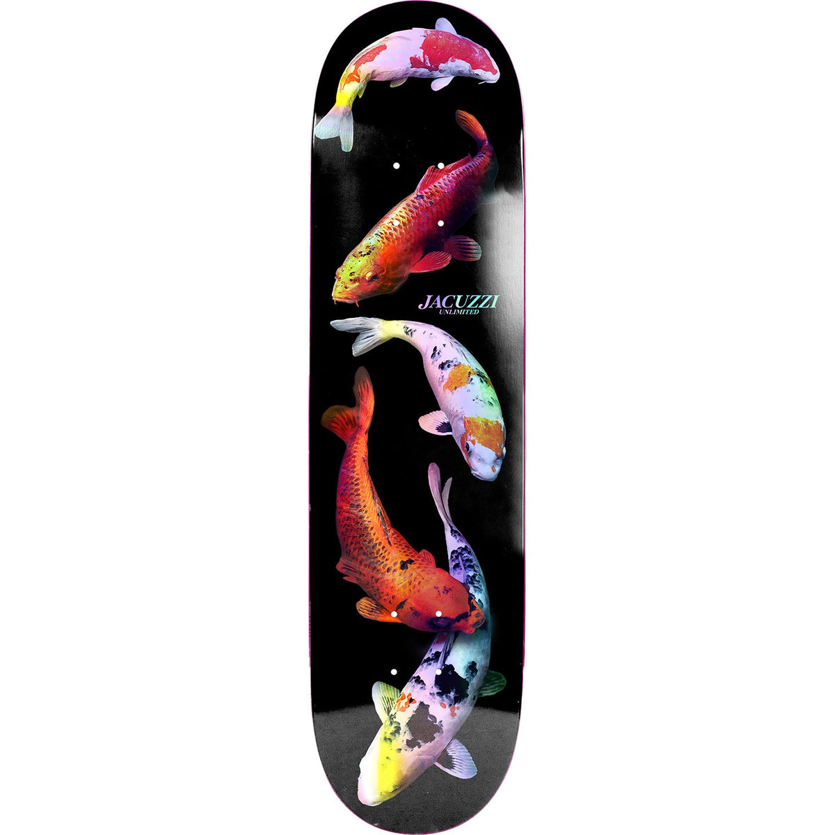 Jacuzzi Unlimited 500 Years Skateboard Deck - Holographic Black 8.5"