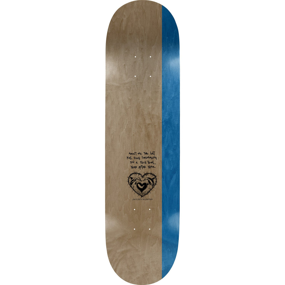 Jacuzzi Unlimited 500 Years Skateboard Deck - Holographic Black 8.5"