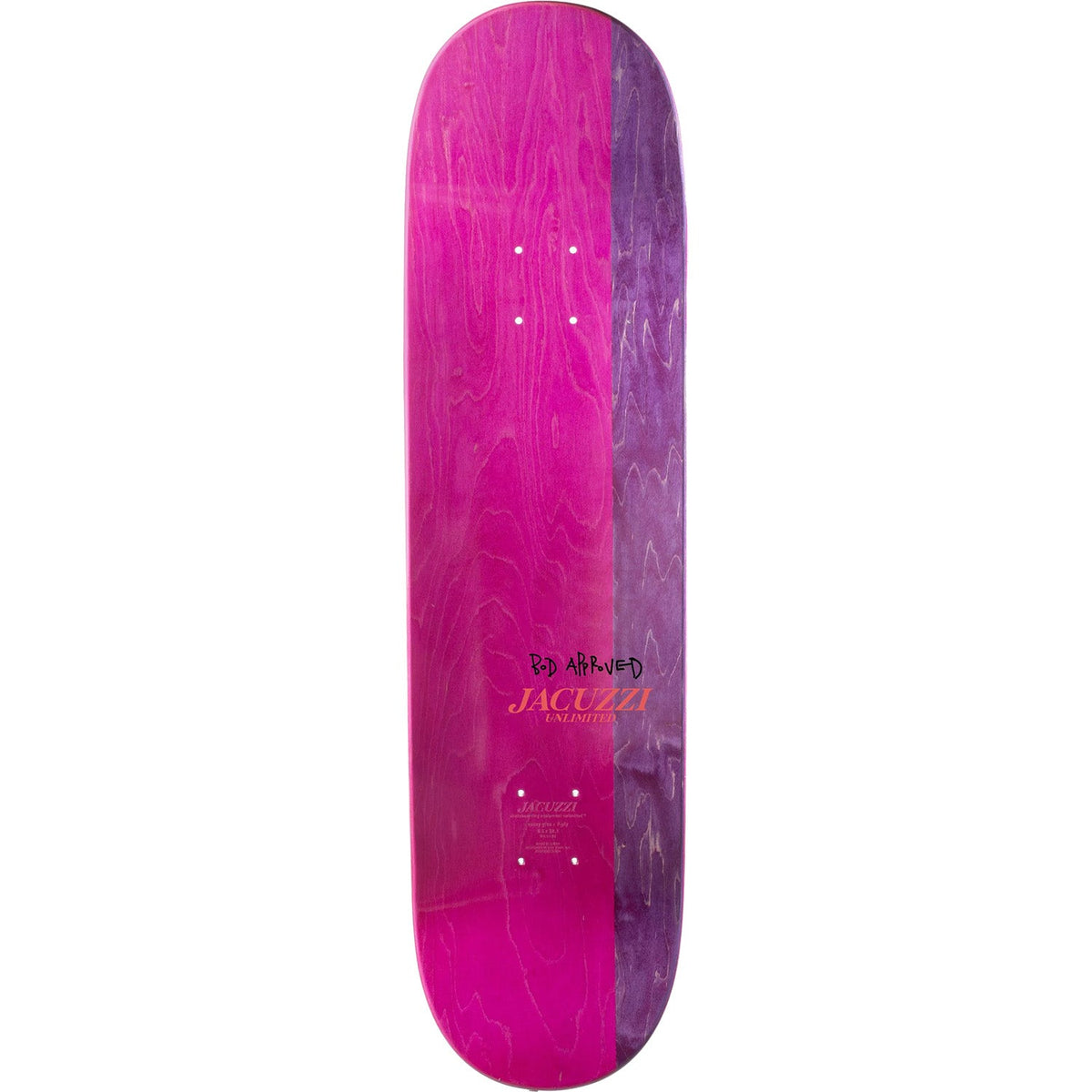 Jacuzzi Unlimited Koi Logo Skateboard Deck - Black 8.5"