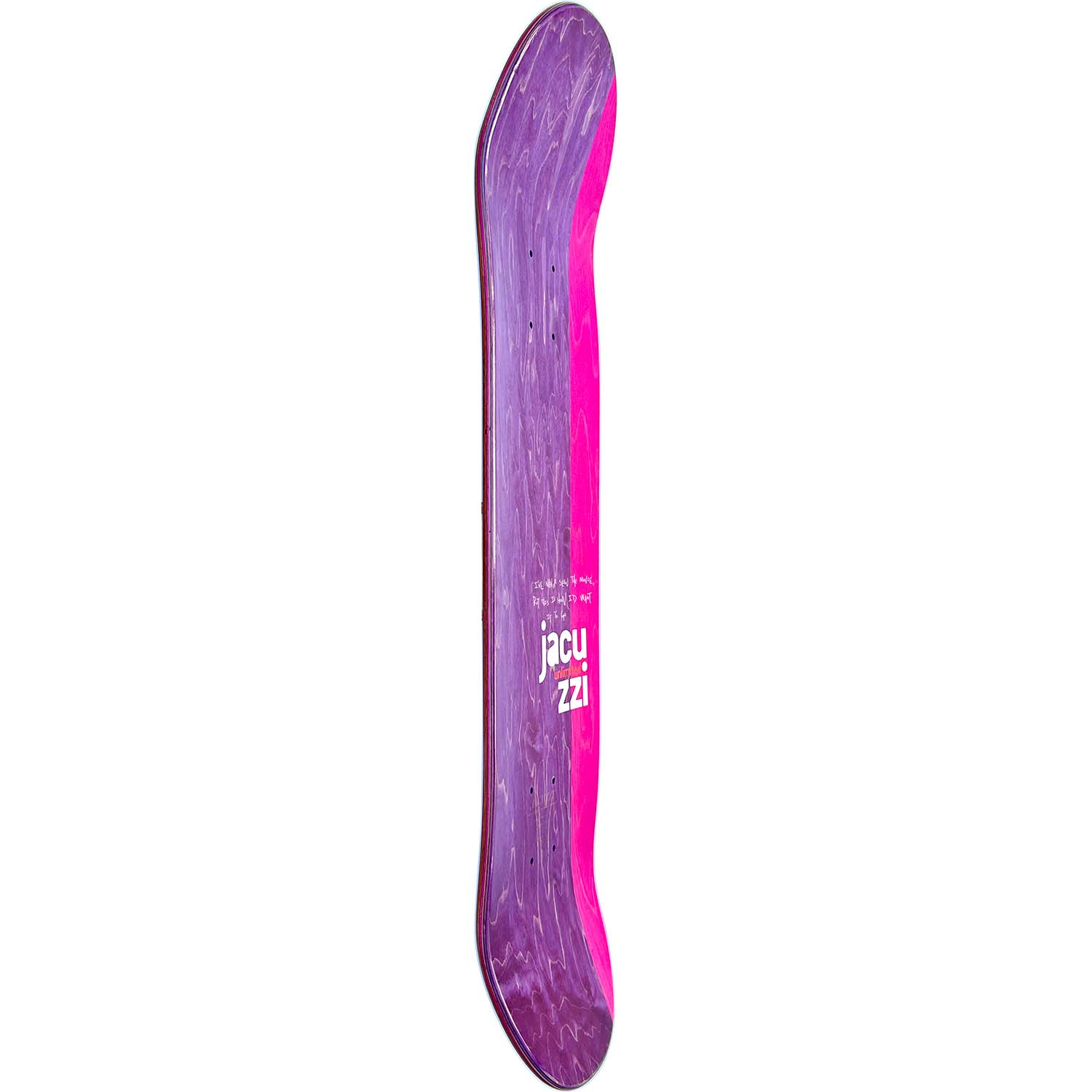Jacuzzi Unlimited Hot Dog Heaven Skateboard Deck - Berry 8.25"