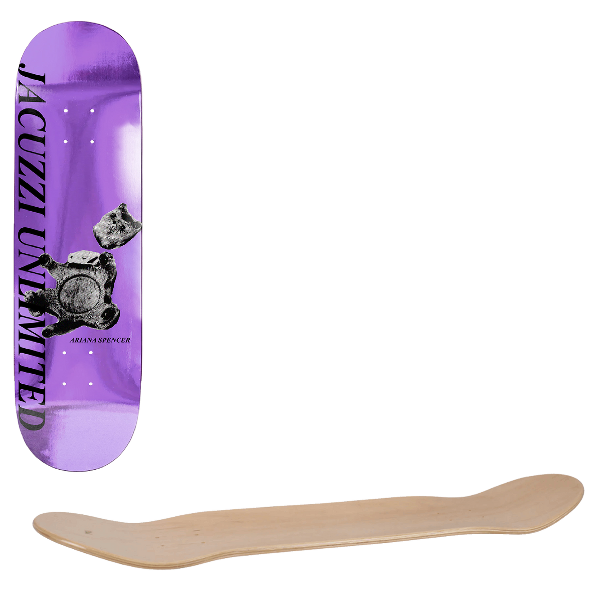 Jacuzzi Unlimited Broken Cat Skateboard Deck - Spencer 8.25"