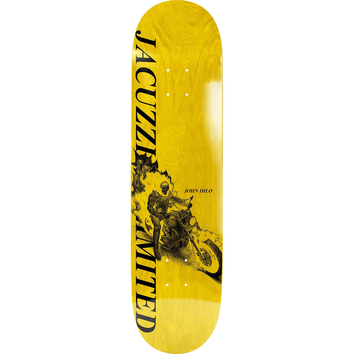 Jacuzzi Unlimited Skull Cycle Skateboard Deck - Dilo 8.25"