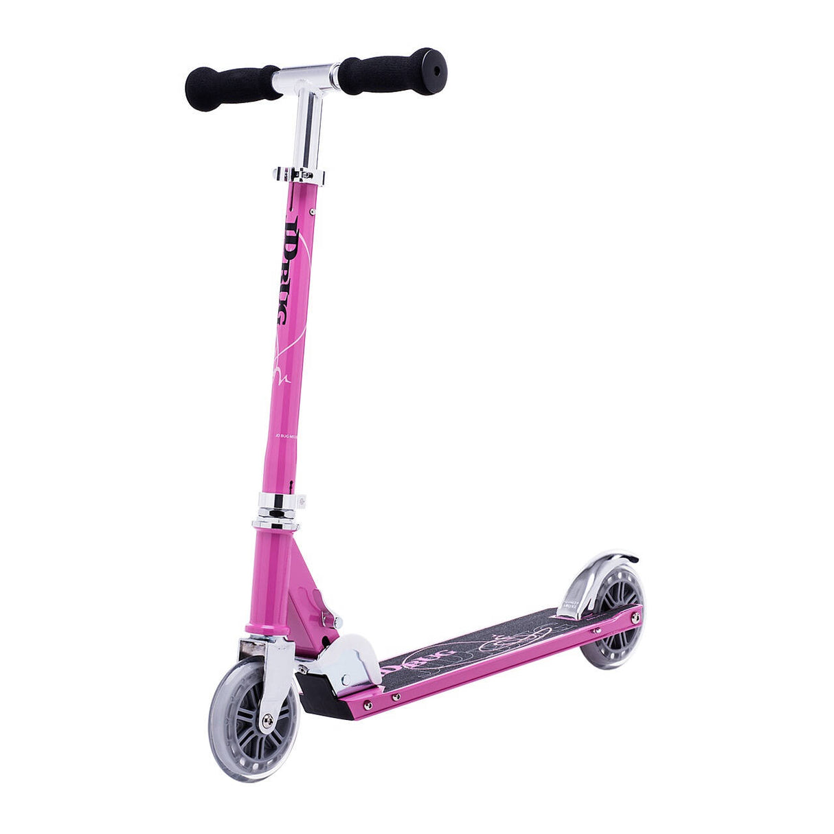 JD Bug Classic Street 120 Folding Scooter - Pastel Pink